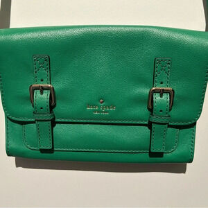 Kate Spade Green Foldover Clutch
